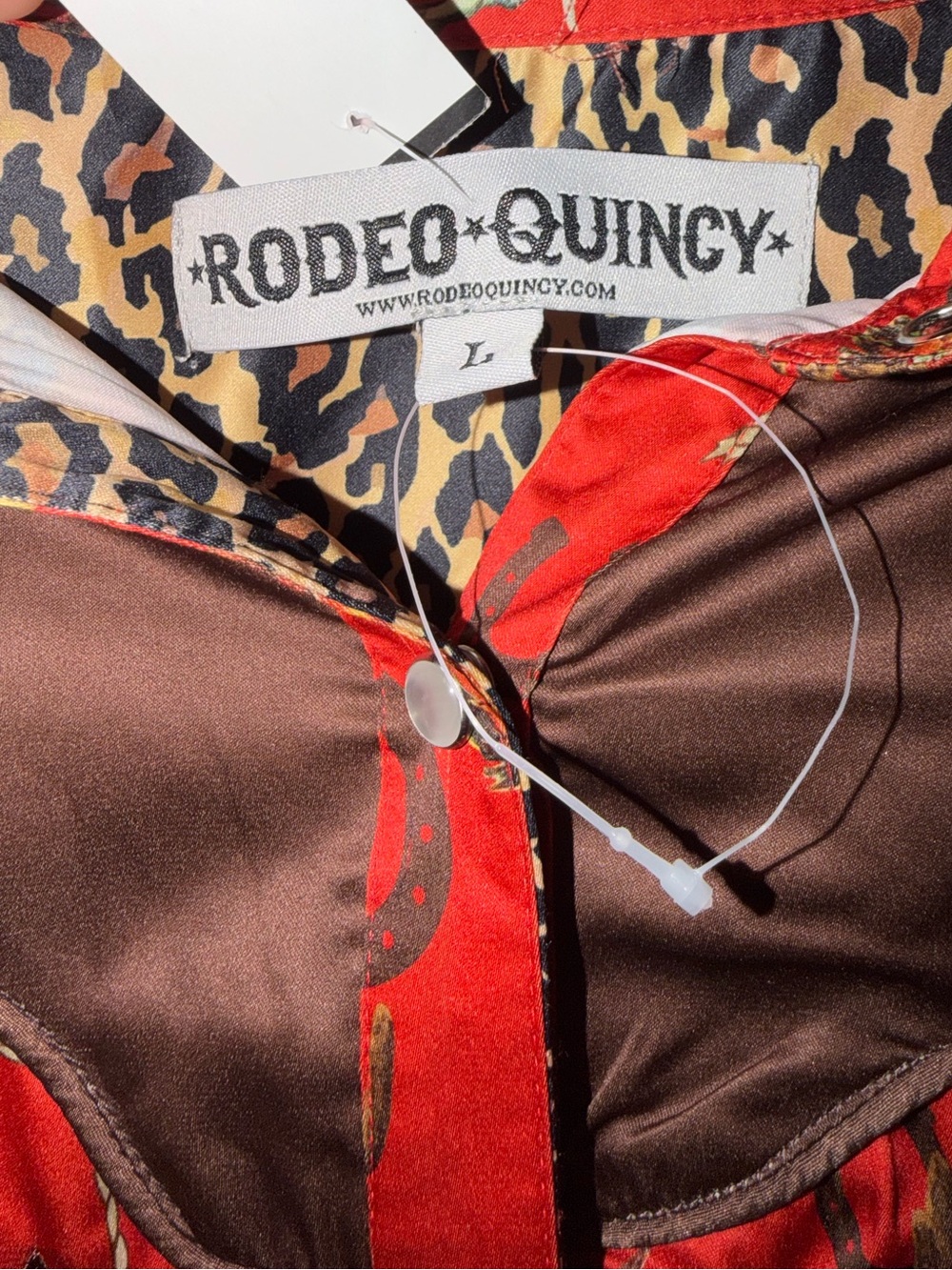 NWT Rodeo Quincy Western Pearl Snap - Picture 3 of 4